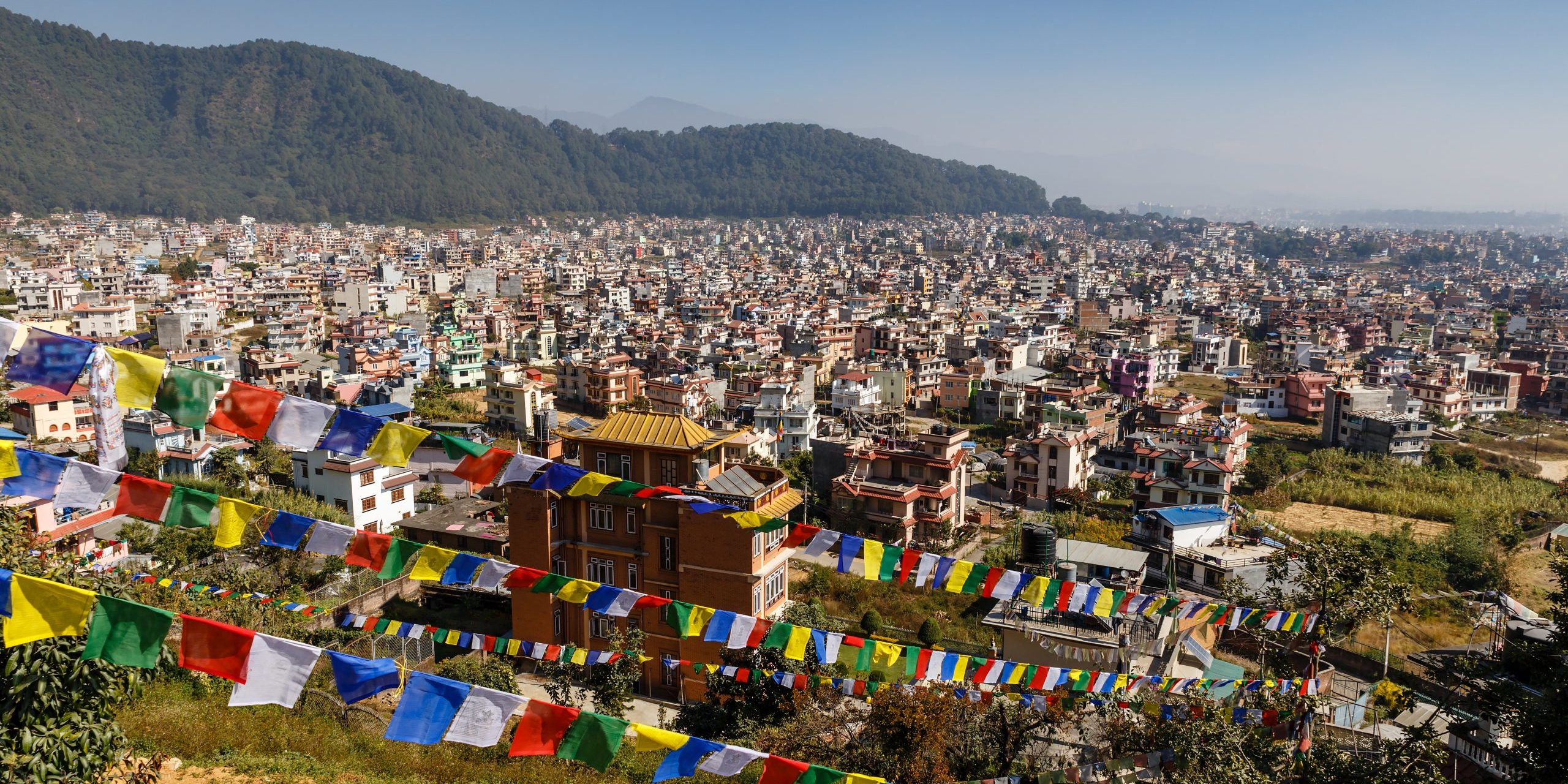 Panoramic view to Kathmandu city, Nepal