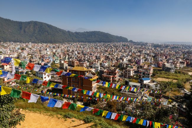 Panoramic view to Kathmandu city, Nepal